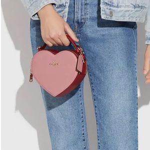 Coach Heart Shaped Cross Body Bag